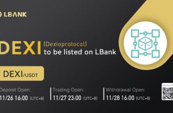 LBank Exchange Will List Dexioprotocol (DEXI) on November 27, 2021 – Press release Bitcoin News