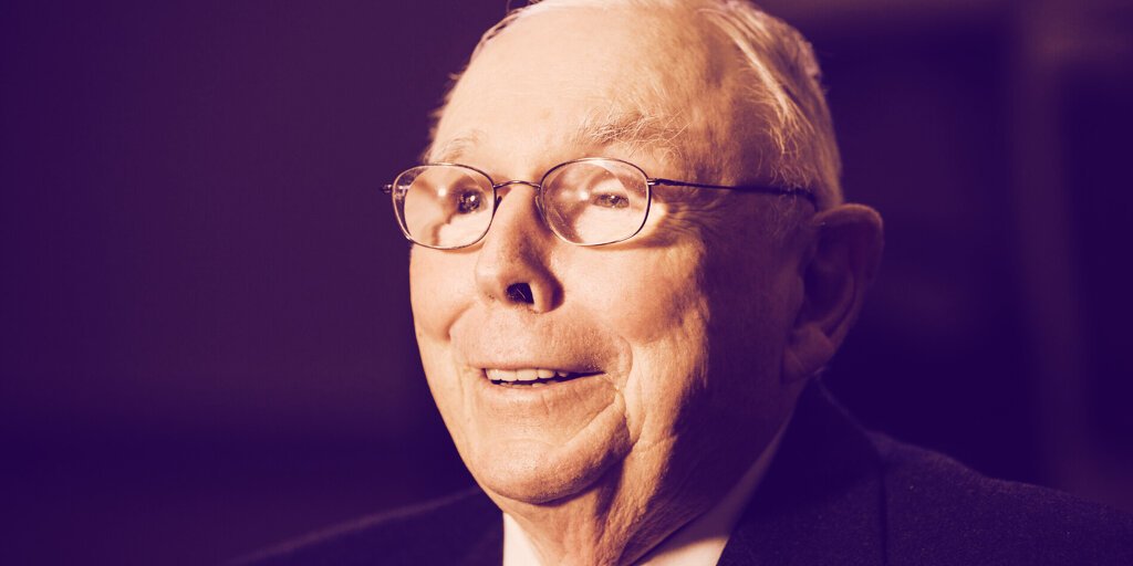 China ‘Made the Correct Decision’ to Ban Cryptocurrencies: Charlie Munger