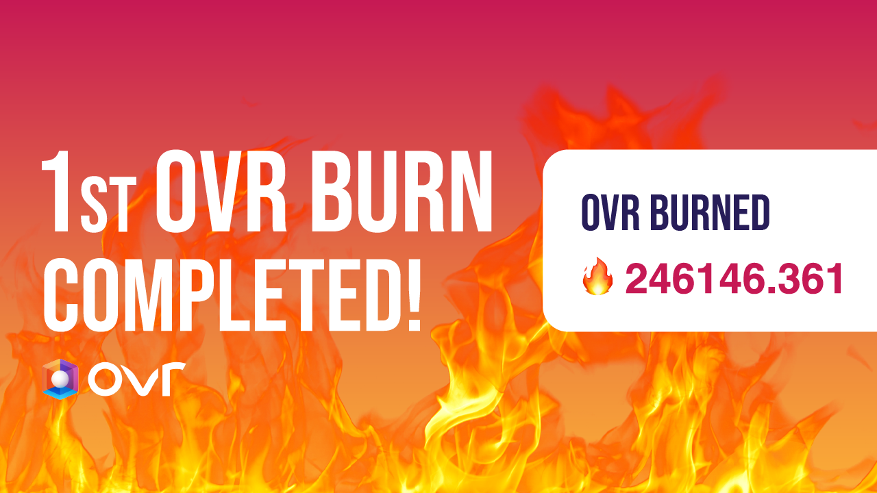 OVR and the Results of the Token Burning Program's First Month – Sponsored Bitcoin News