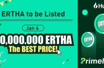 Ertha to Prime List Huobi on January 4th – Sponsored Bitcoin News