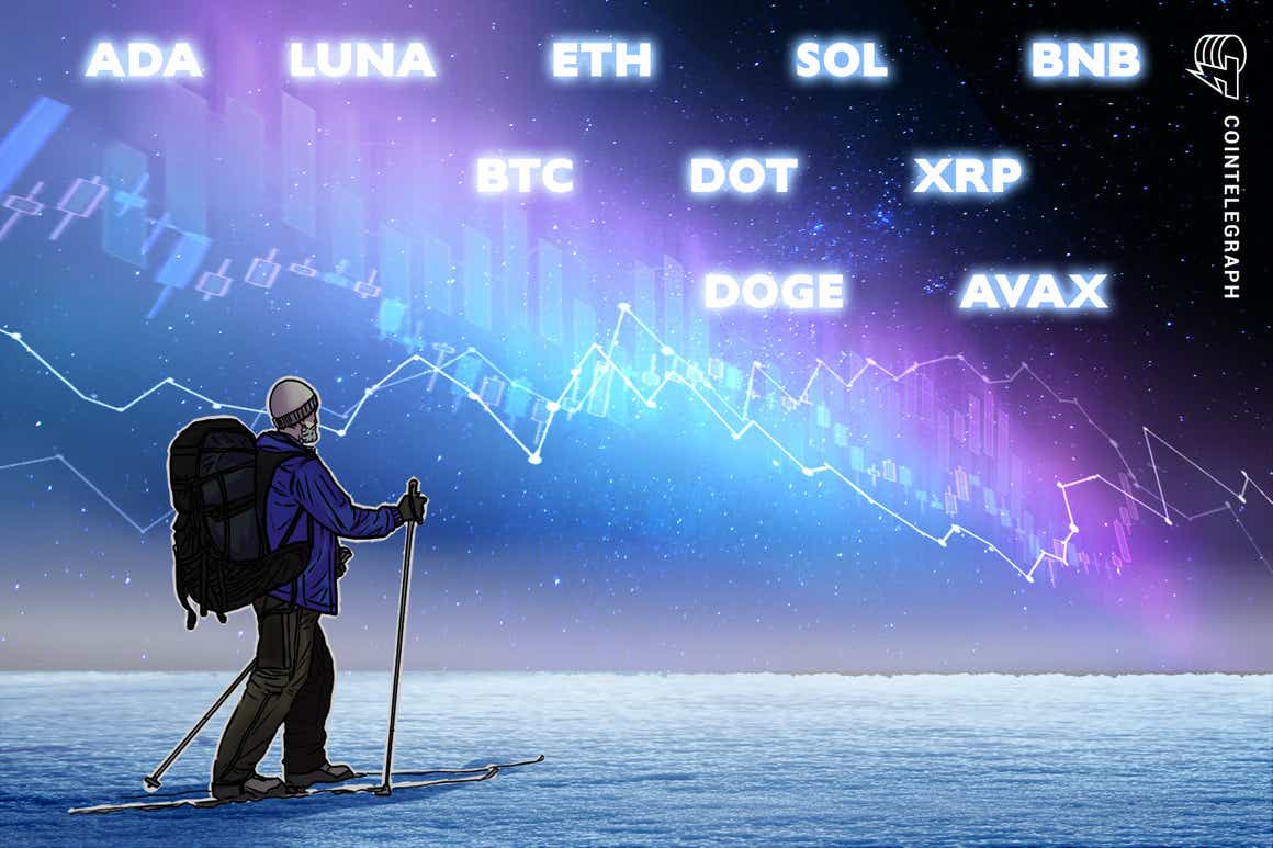 BTC, ETH, BNB, ADA, SOL, XRP, LUNA, DOGE, DOT, AVAX