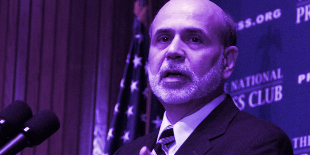 Bitcoin's Underlying Value 'Is to Do Ransomware': Former Fed Chair Bernanke