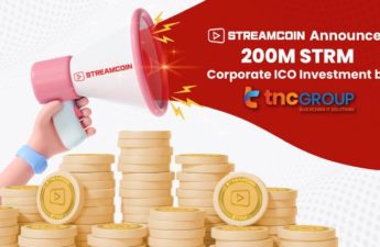 StreamCoin Announces 200M STRM Corporate ICO Investment by TNC IT Group – Press release Bitcoin News