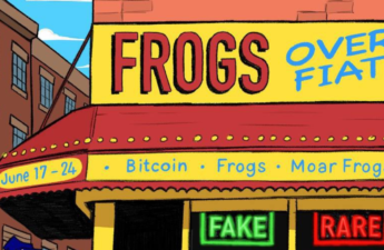 Frogs Over Fiat Bitcoin NFT Art Gallery In New York