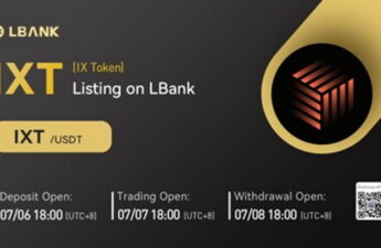 LBank Exchange Will List IX Token (IXT) on July 7, 2022 – Press release Bitcoin News