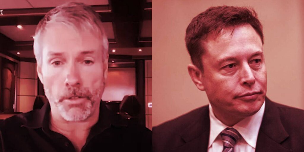 Michael Saylor Takes Shot at Elon Musk on Twitter Over Tesla’s $936M Bitcoin Sale