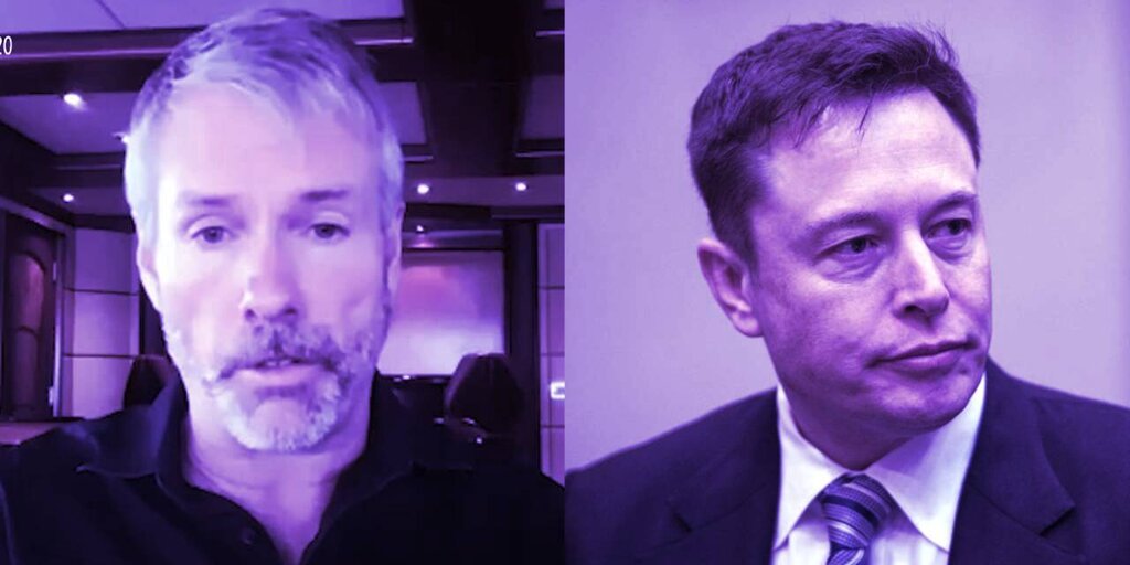 This Week on Crypto Twitter: Michael Saylor Goads Elon Musk for Tesla’s Bitcoin Dump