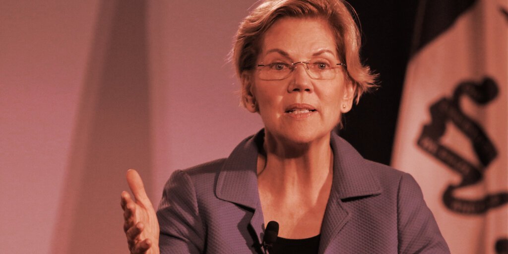 Senator Warren Wants OCC to Withdraw Crypto Guidance for Banks: Report