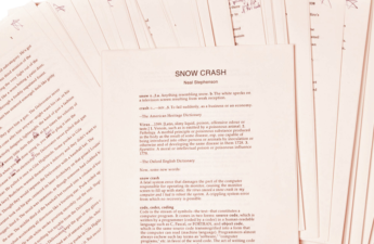 Never-Before-Seen 'Snow Crash' Manuscript Heads to Auction