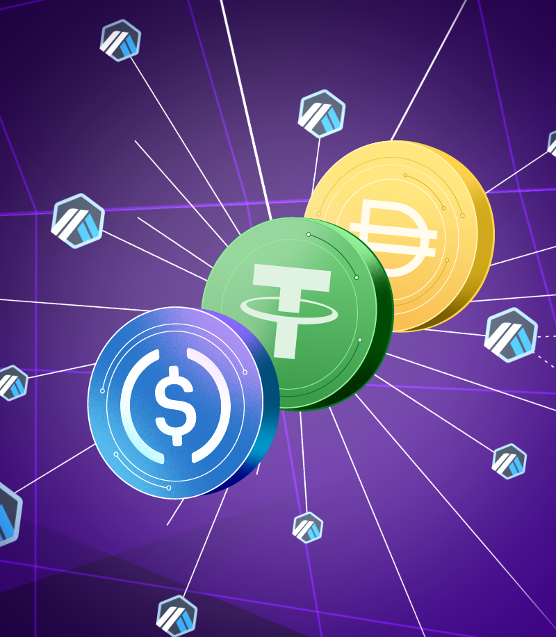 DAI, USDC and USDT deposits and withdrawals available on the Arbitrum Network!