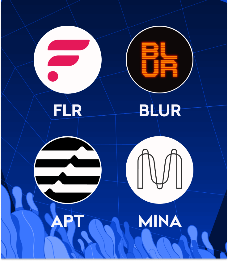 Expanded margin pairs available for FLR, BLUR, APT and MINA