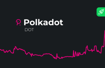 cover for the article about polkadot cryptocurrency price prediction with the coin's logo and price graph