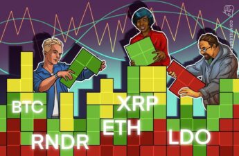 A sideways Bitcoin price could lead to breakouts in ETH, XRP, LDO and RNDR