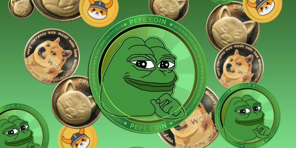 PEPE's 79% Weekly Gains Lead Meme Coin Surge as DOGE, SHIB, FLOKI Up Double Digits