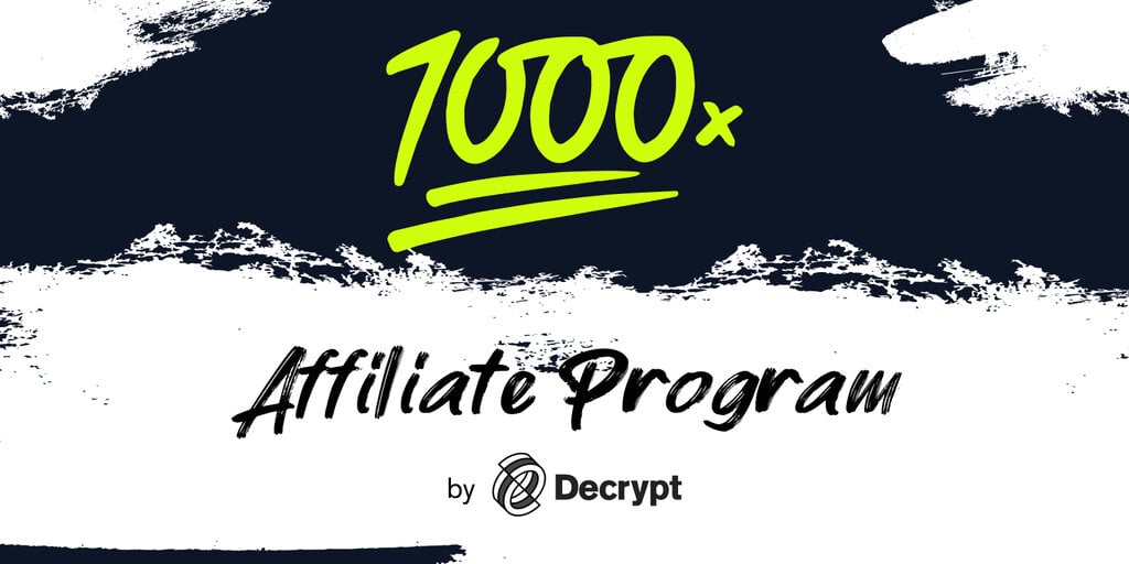 Decrypt’s 1000x Launches First-of-its-Kind Affiliate Program for Degens