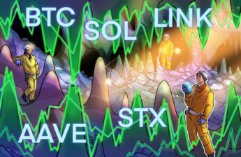 Bitcoin price cracks $30K, possibly clearing a path for SOL, LINK, AAVE and STX