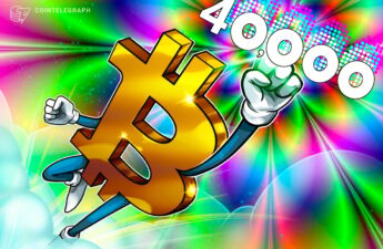 Bitcoin tops $40K for first time in 19 months, Matrixport eyes $125K in 2024