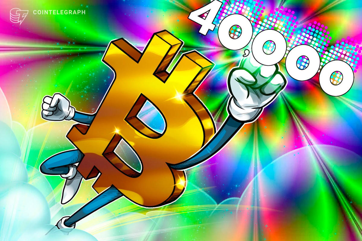 Bitcoin tops $40K for first time in 19 months, Matrixport eyes $125K in 2024