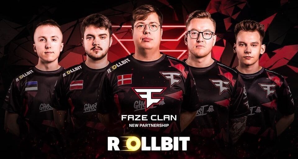 Crypto Casino Rollbit Sponsors FaZe Clan in Multi-Million-Dollar Esports Deal