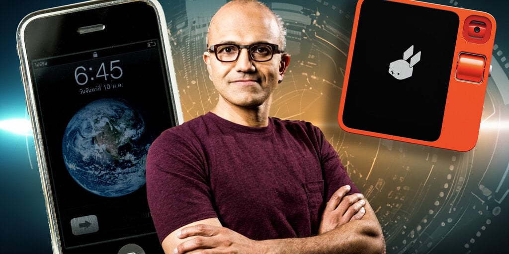 Microsoft CEO: Rabbit R1 AI Gadget Was ‘Most Impressive’ Demo Since Steve Jobs’ iPhone Unveiling