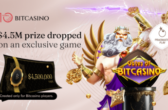 Bitcasino.io Player Strikes Gold Twice, Securing $4.5M in Winnings