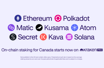 Bonded staking in Canada: ETH, SOL, MATIC, DOT, KSM, ATOM, SCRT and KAVA available now!
