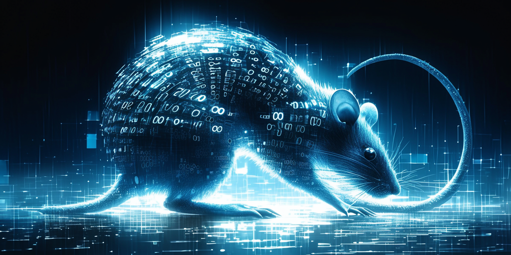 Renders of the digital rat created by Google Deepmind