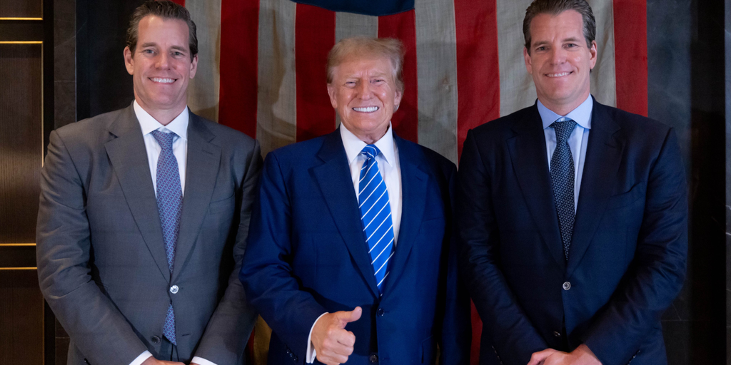 Winklevoss Twins Donate $2 Million in Bitcoin to Trump to Fight Biden's 'War on Crypto'