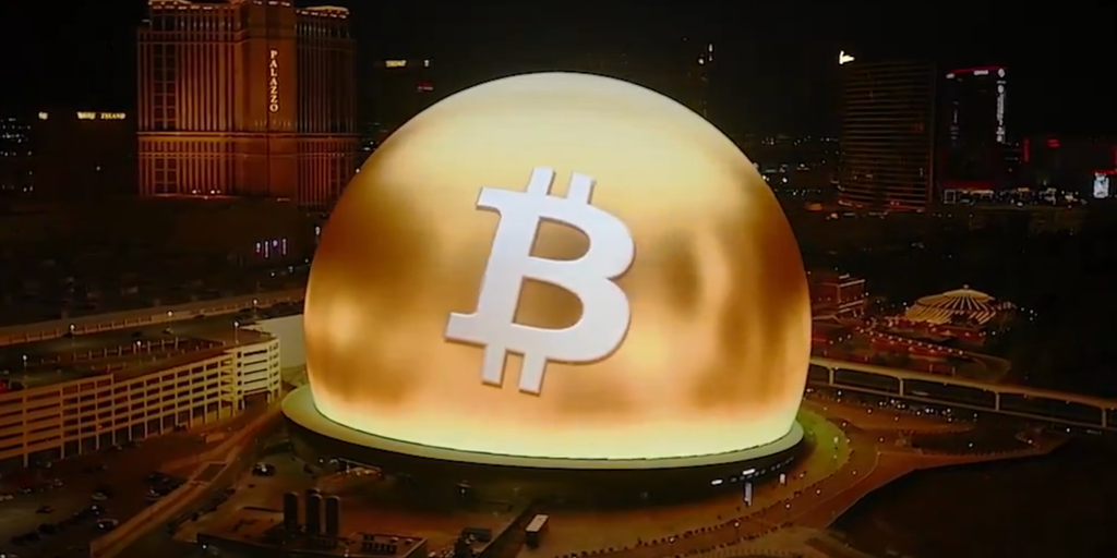 Bitcoin Took Over the Las Vegas Sphere—Where’s Dogwifhat?