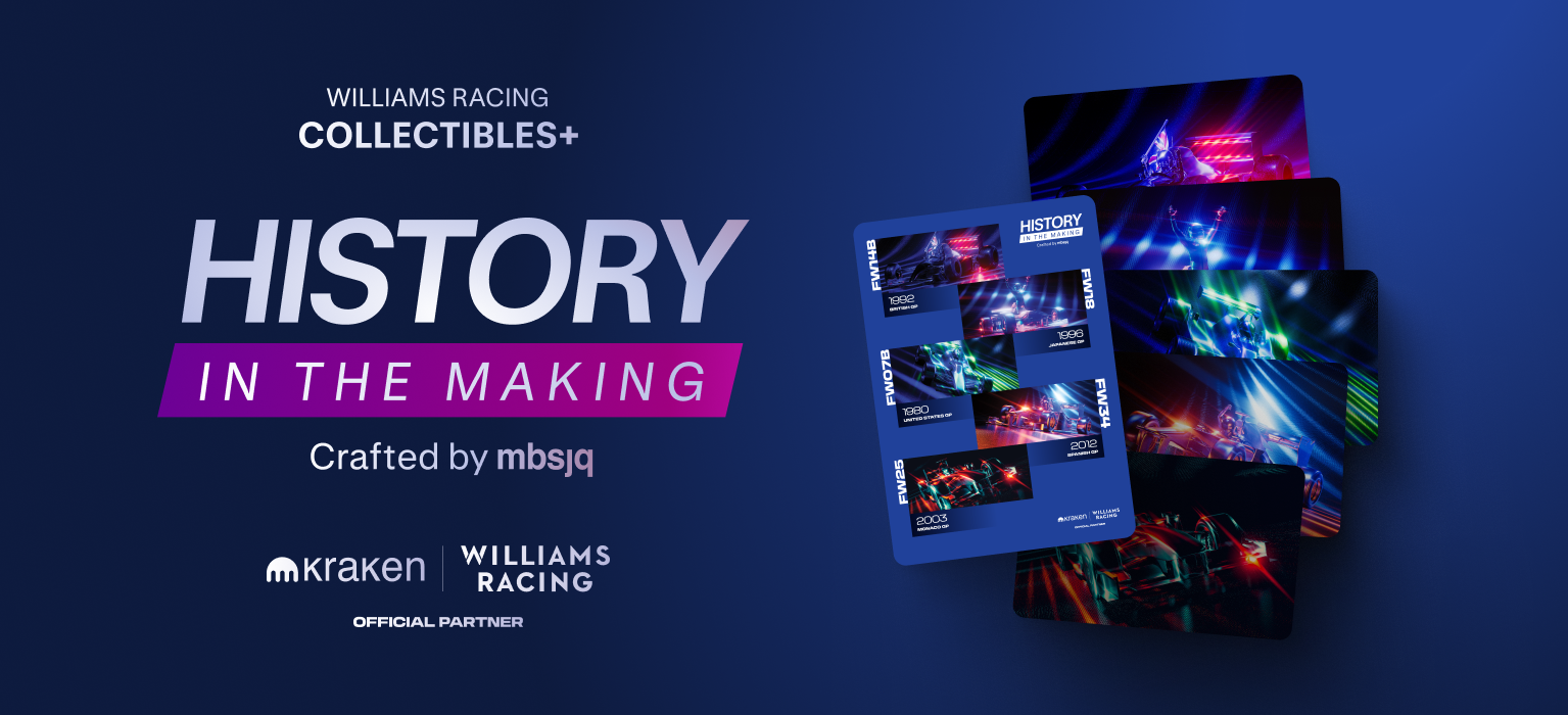 Claim all 5 History in the Making Collectibles for a chance to win signed editions from Williams Racing drivers