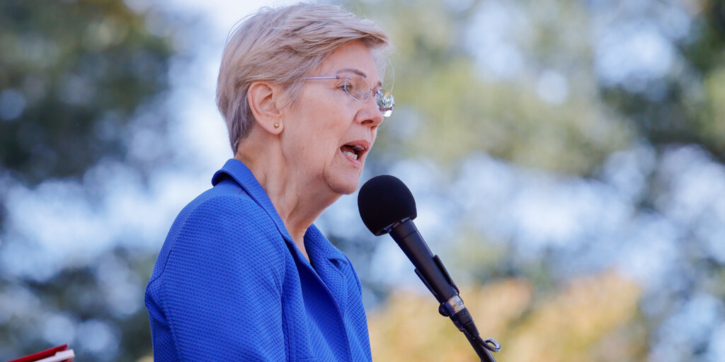 Elizabeth Warren Says Foreign Adversaries Use 'Cryptomines' to Spy on U.S. Military