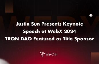 Justin Sun Presents Keynote Speech at WebX 2024, TRON DAO Featured as Title Sponsor