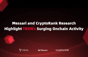 Messari and CryptoRank Research Highlight TRON’s Surging Onchain Activity