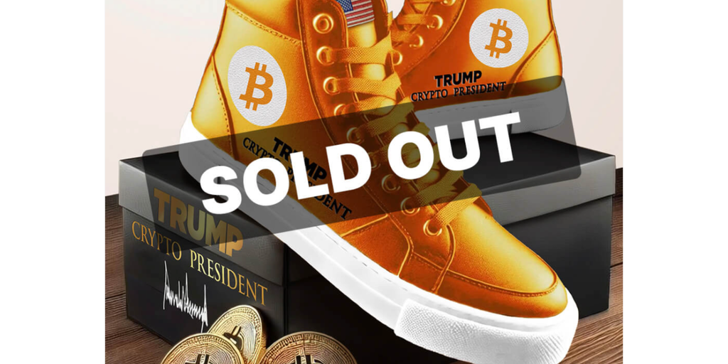 Trump Bitcoin Sneakers Sell Out, Already on EBay for $2,500