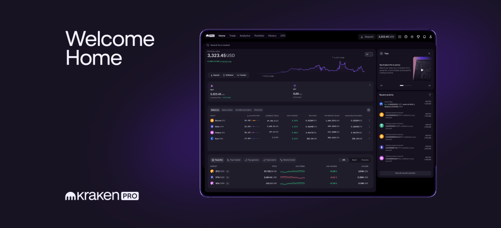 Introducing the new Kraken Pro Web homepage