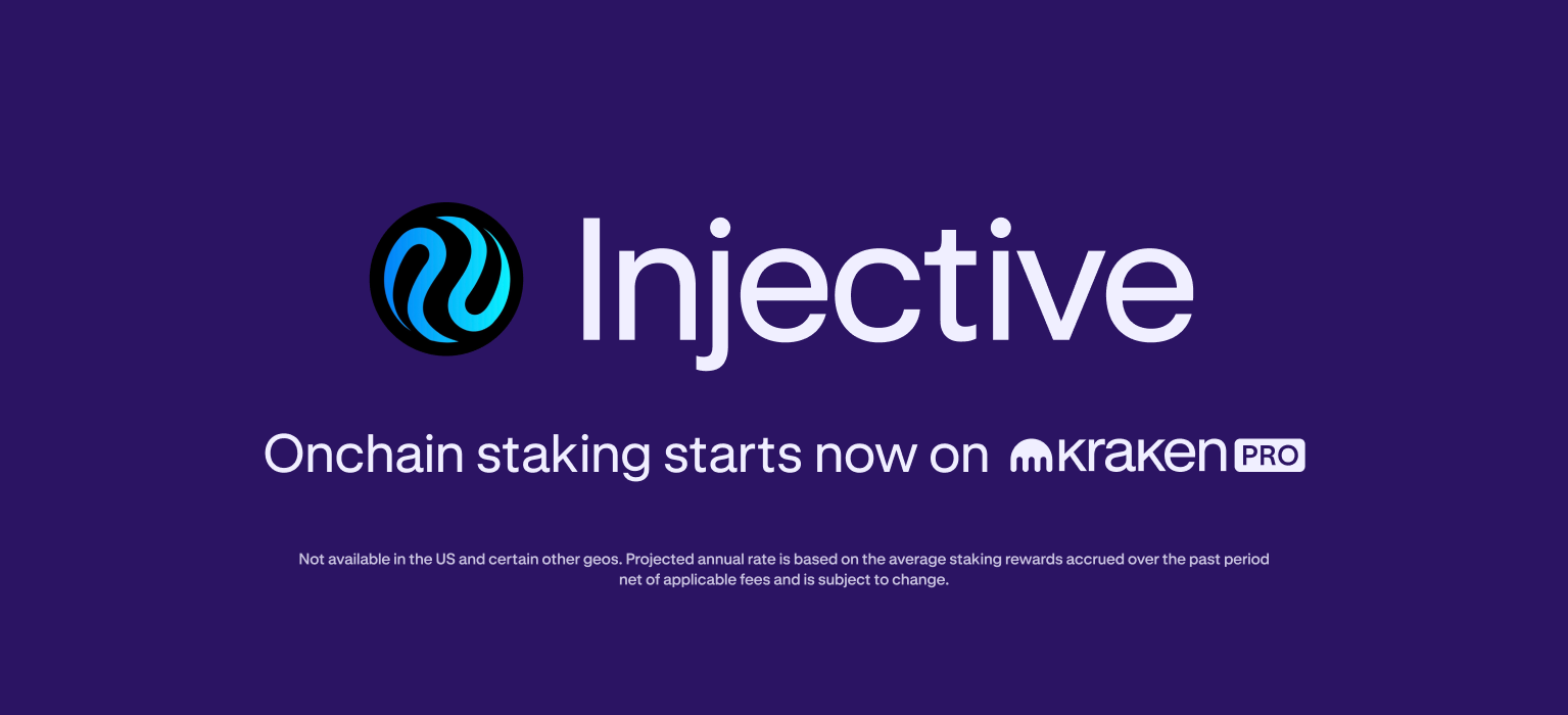 Staking rewards of up to 10% come to INJ on Kraken