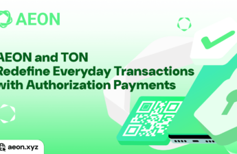 AEON Introduces Authorization Payments, Transforming Everyday Transactions With TON