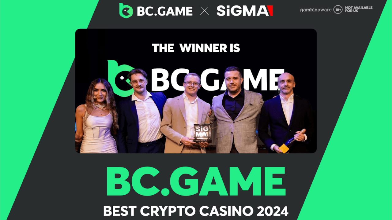 BC.GAME Celebrates Third Consecutive Win at the SiGMA Global Gaming Awards With 2024 Best Crypto Casino Title