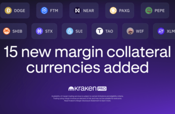 Kraken adds 15 new margin collateral currencies