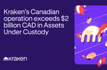 Kraken’s Canadian operation exceeds $2 billion CAD in combined client assets under custody