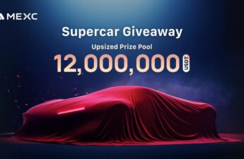 MEXC Raises the Bar: Supercar Giveaway Boosted to 12,000,000 USDT