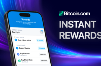 Bitcoin.com Wallet App Launches ‘Instant Rewards’ – Earn Crypto Instantly by Completing Simple Tasks