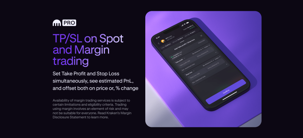 Take profit/stop loss orders now available for spot and margin trading