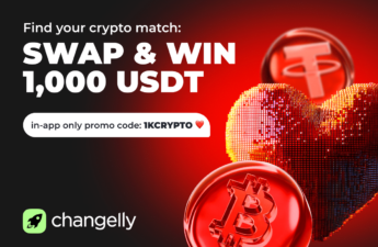 Swap 1,000 Cryptocurrencies with Zero Fees and Win 1,000 USD this Valentine’s Day