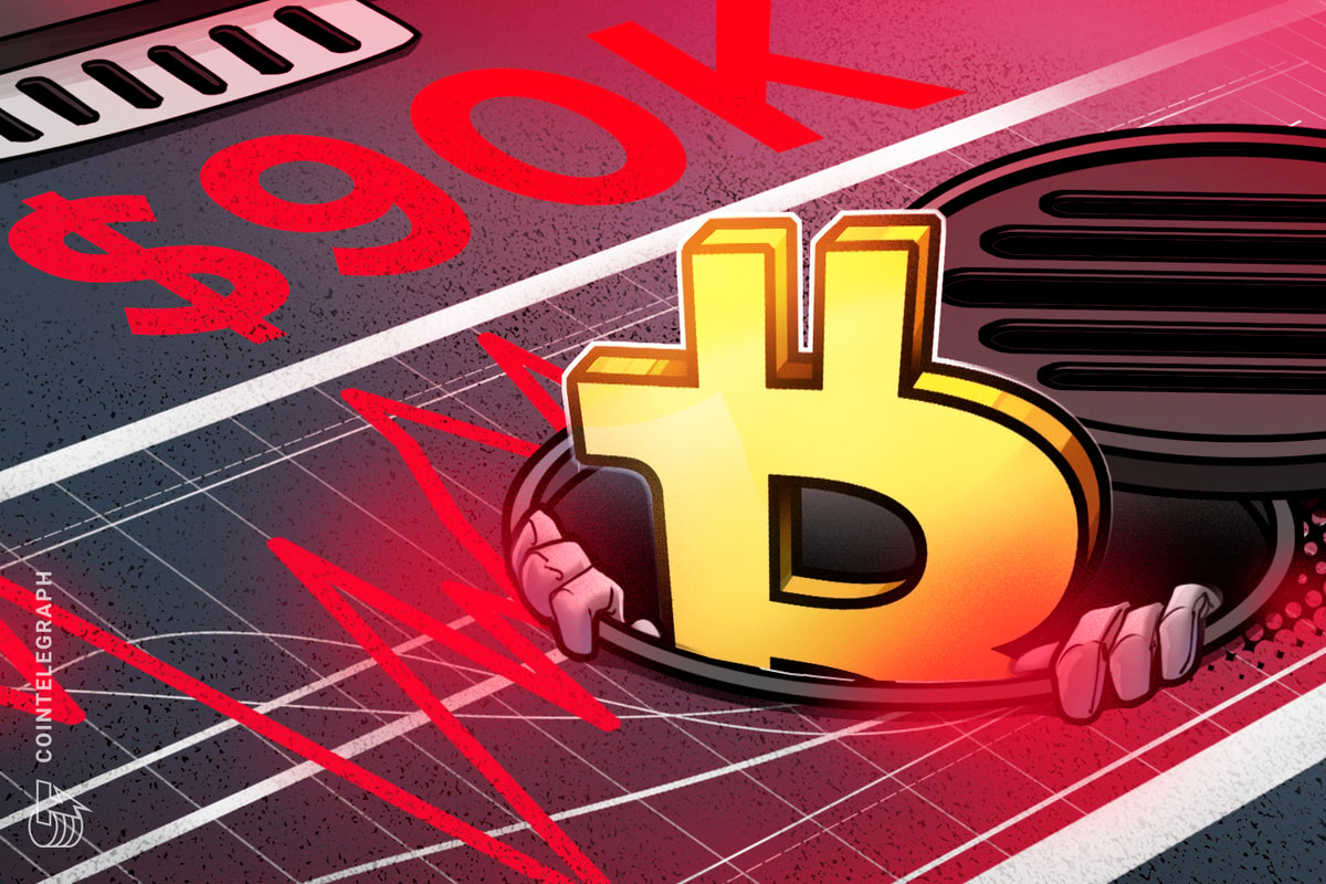 Bitcoin returns under $90K as crypto market liquidates $150M in hours