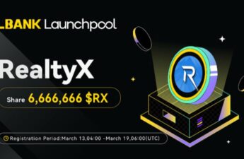 LBank Launchpool Lists RealtyX (RX) With 6,666,666 RX Rewards