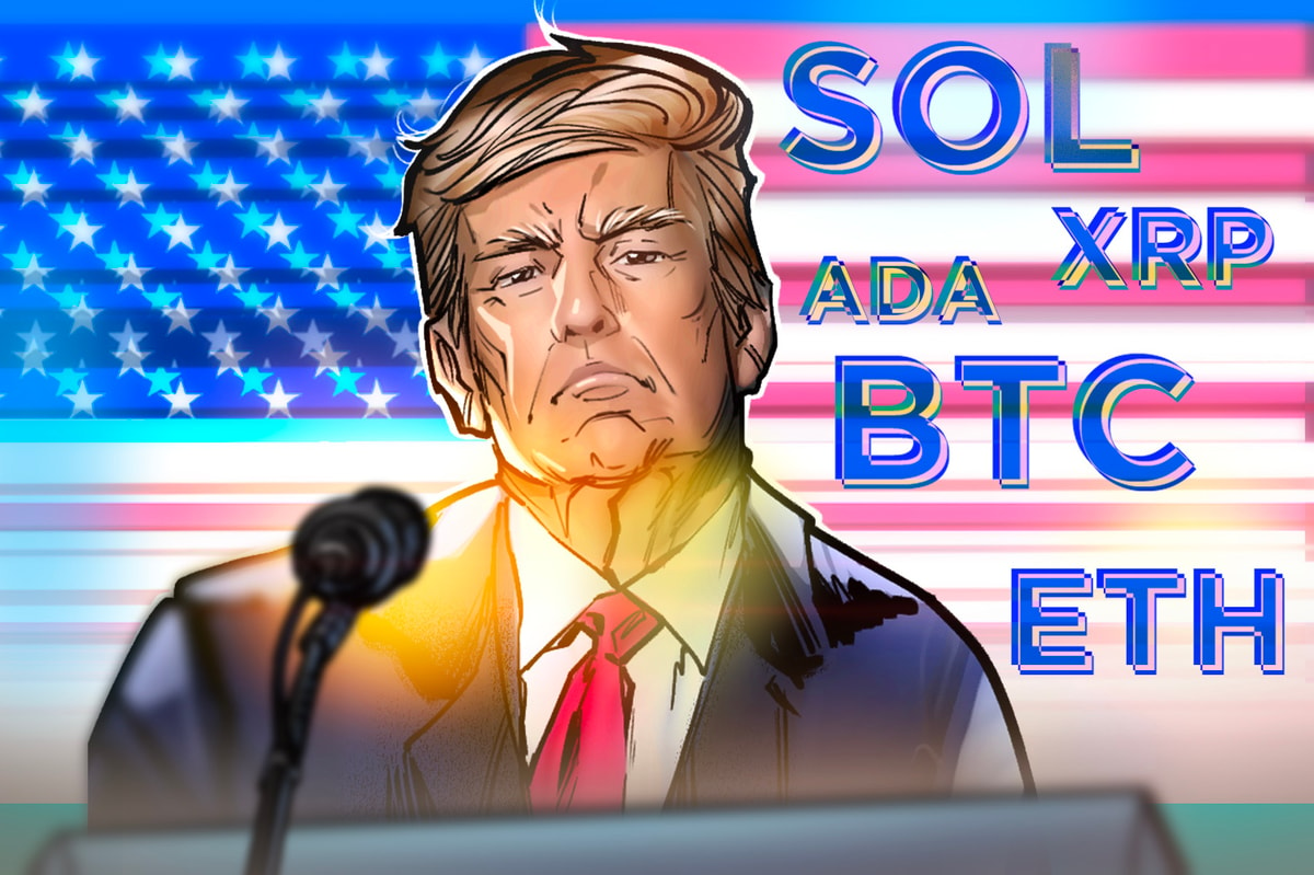 President Trump says crypto reserve to include BTC, ETH, SOL, XRP, ADA