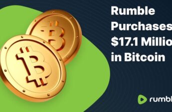 Rumble Acquires $17.1 Million In Bitcoin As Part Of Treasury Strategy